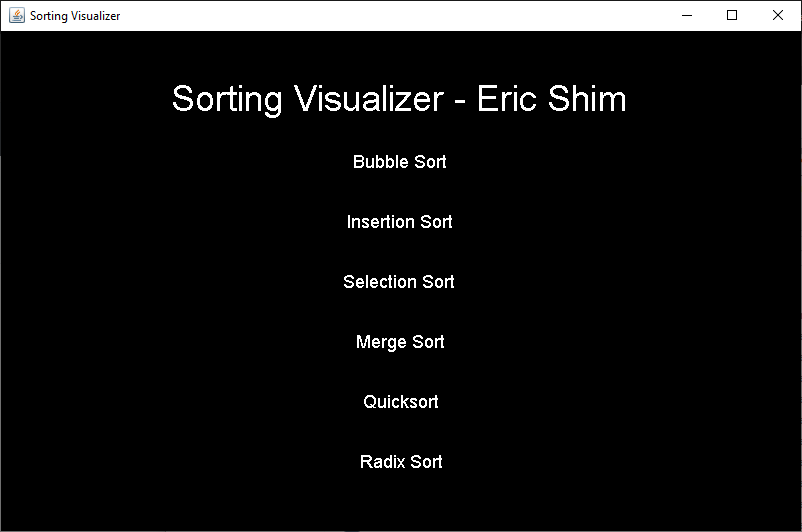 Sorting Visualizer